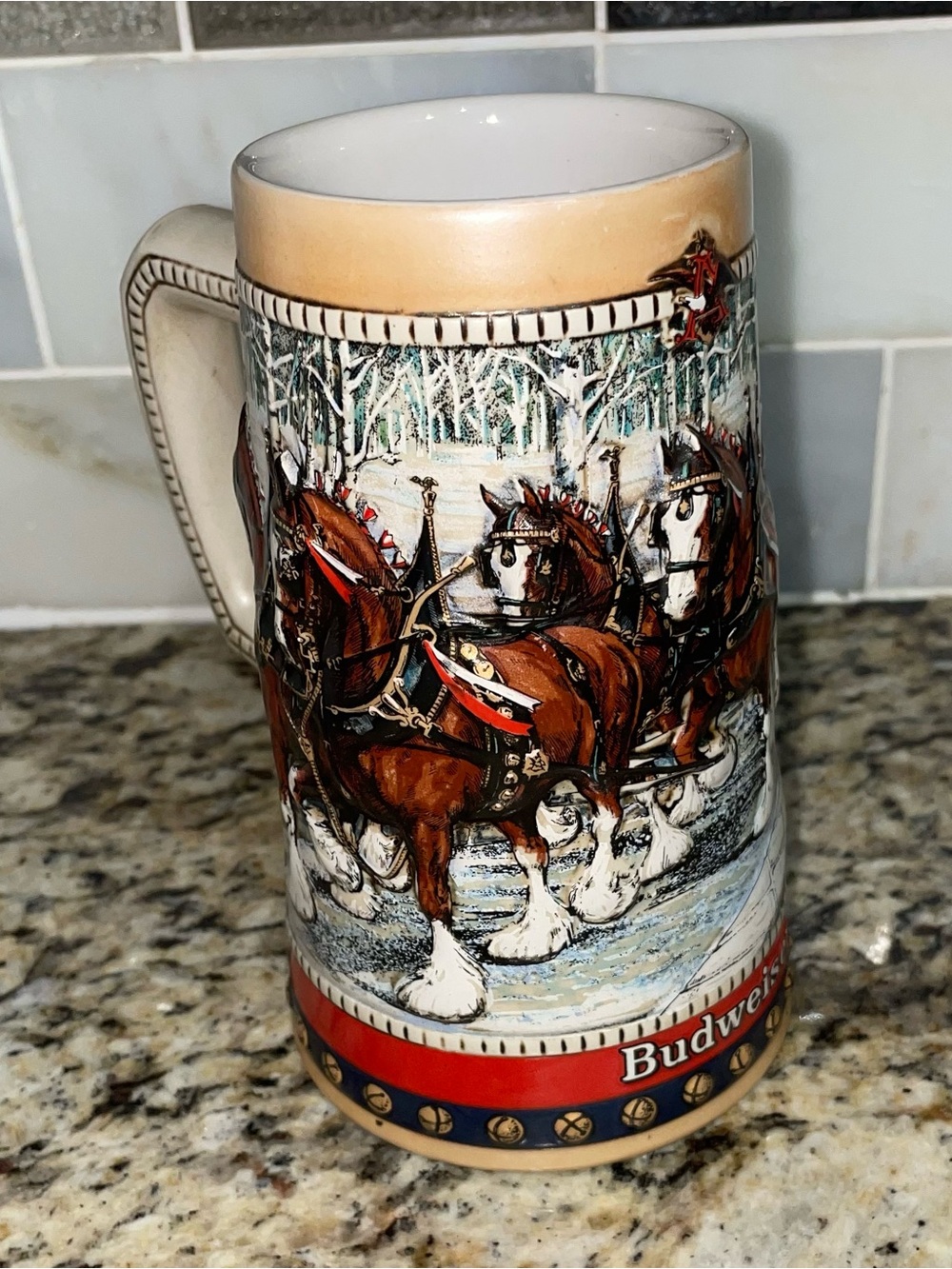 1988 collectors series Budweiser stein